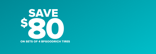 BFGoodrich 4 Tire $80 Mail In Rebate 09-03-2026 through 11-30-2026